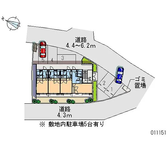 ★手数料０円★龍ケ崎市古城　月極駐車場（LP）